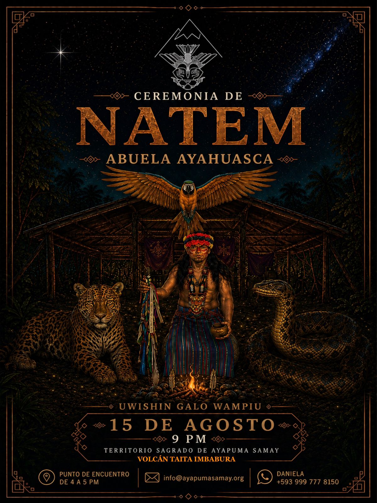 Ceremonia tradicional Shuar del Fuego y Natem
